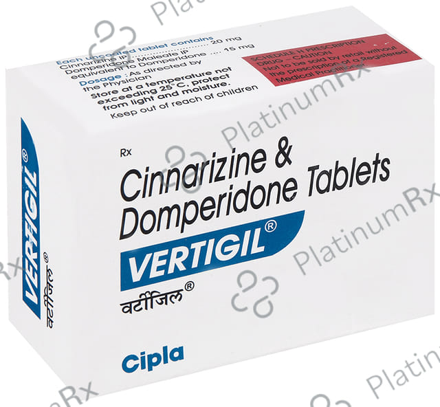 Vertigil 15mg/20mg Tablet