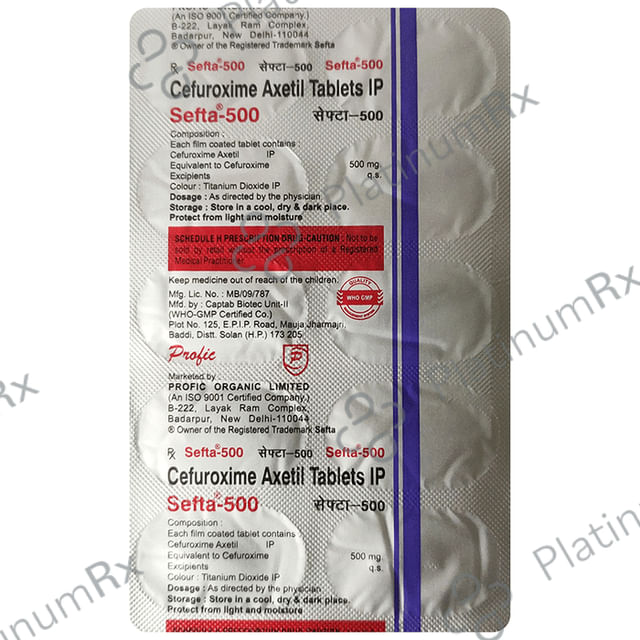 Sefta 500mg Tablet 10s