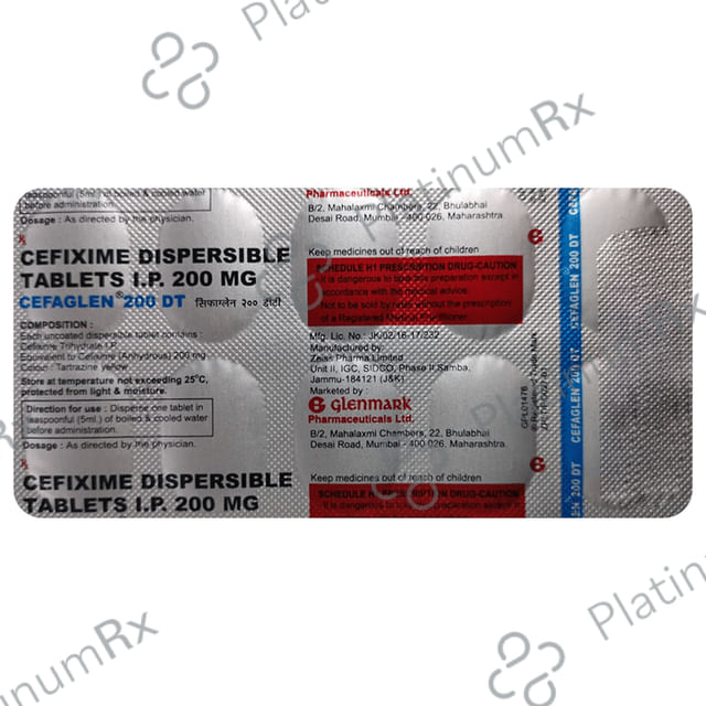 Cefaglen 200mg DT Tablet 10s