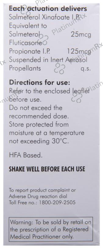 Esiflo 125/25mcg Transhaler 120MDI