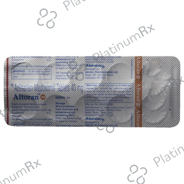 Altoran 40mg Tablet 10s