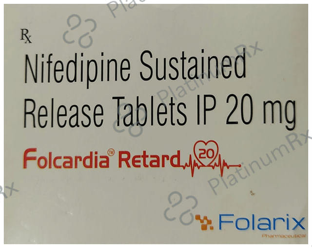 Folcardia Retard 20mg Tablet SR 30s