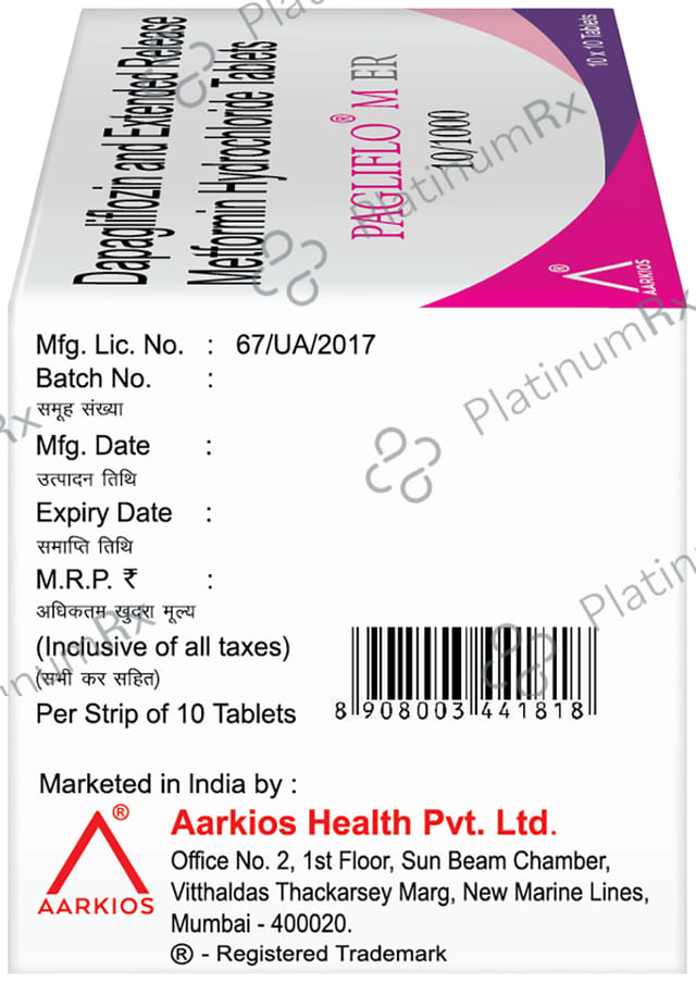 Pagliflo M SR 10/1000mg Tablet 10s