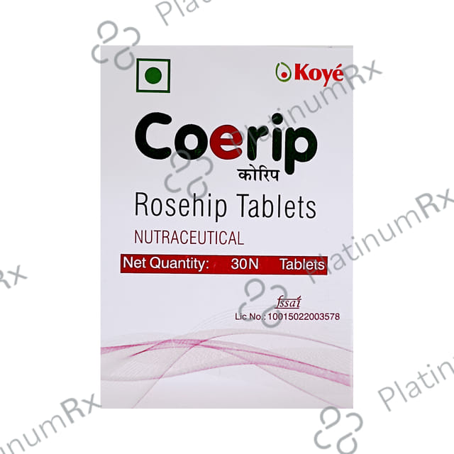 Coerip Rosehip 750mg Tablet 30s