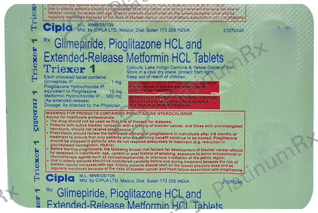 Triexer 1/500/15mg Tablet ER 10s