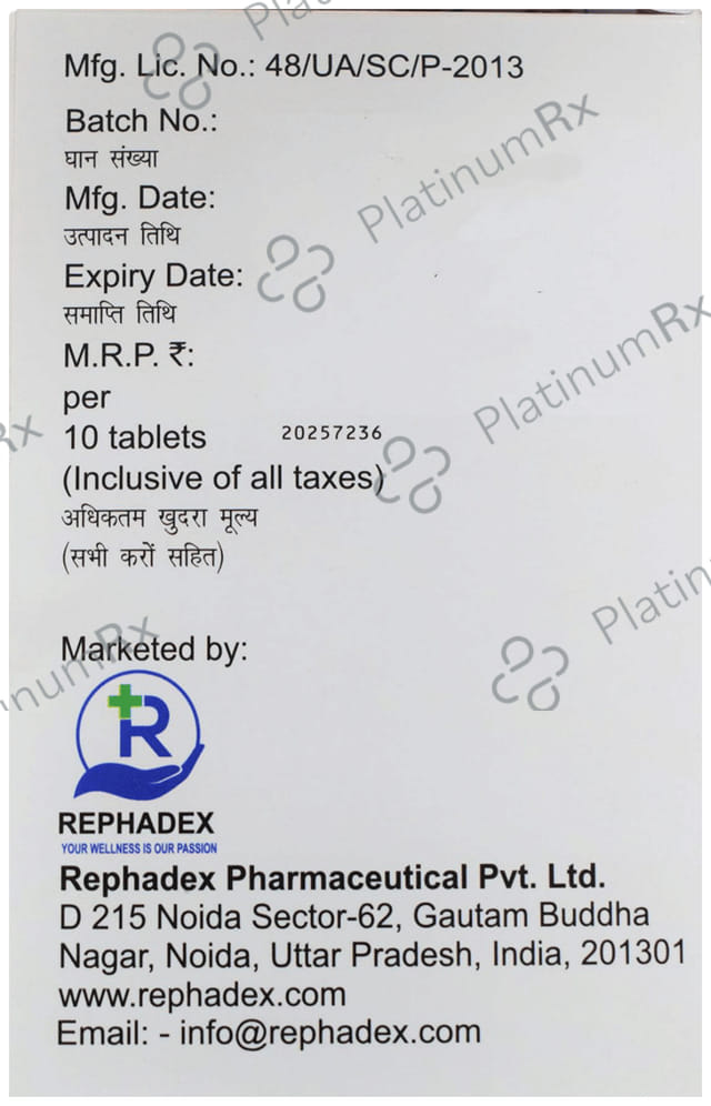 Rephaclav 625 500/125mg Tablet 10s
