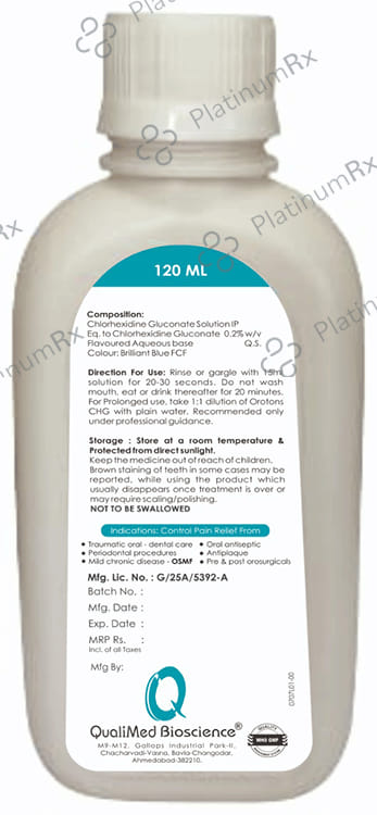 Oro Tons CHG Mouth Wash 120ml