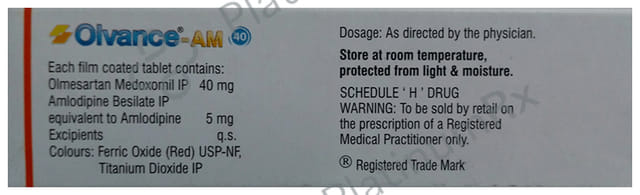 Olvance AM 5/40mg Tablet 10s