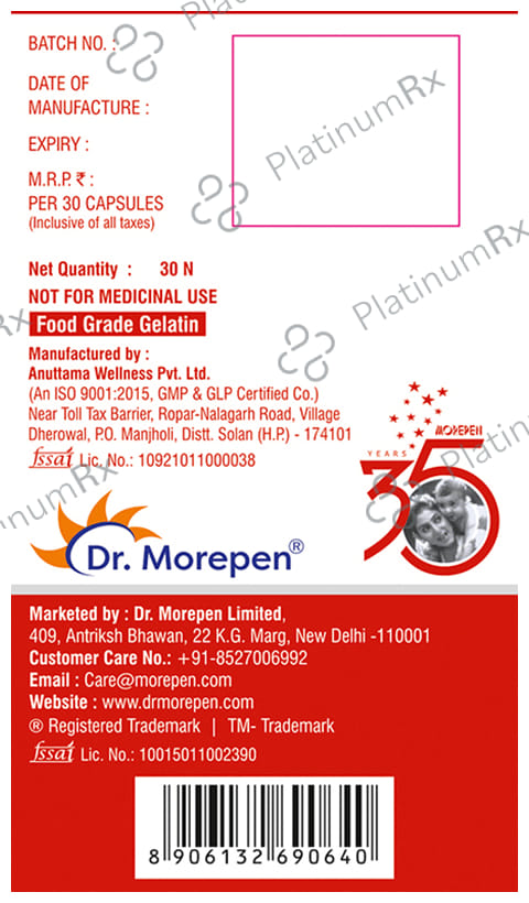 Dr. Morepen Krilliq Omega 3 Softgel Capsule