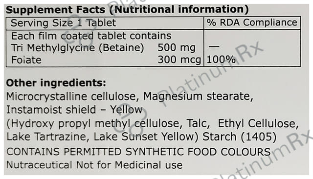 Folmet NM 500mg/500mcg Tablet 10s