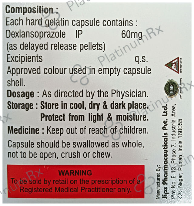 Dexoral 60 Capsule DR 10s