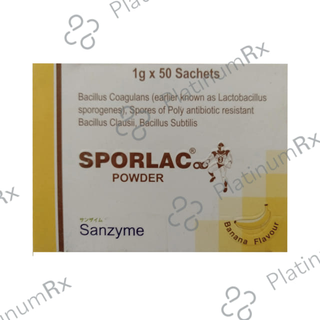 Sporlac AB 1gm Banana Flavour Sachet 50s