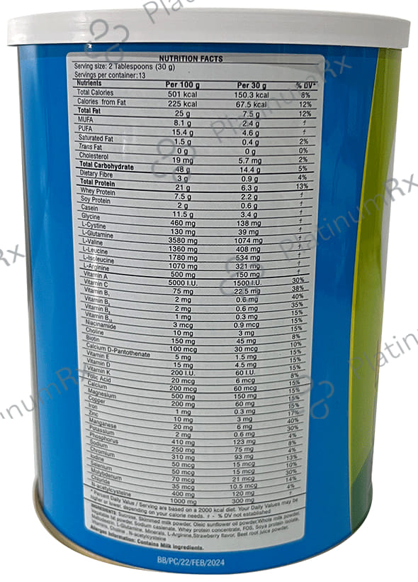 Pulmocare Strawberry Powder 400gm
