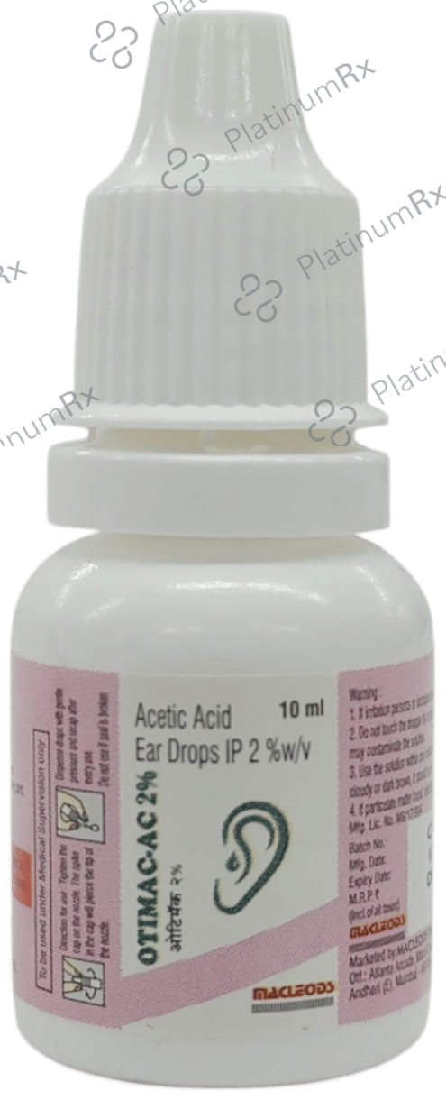 Otimac Ac 2% Ear Drop 10ml