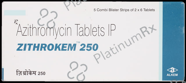 Zithrokem 250mg Tablet