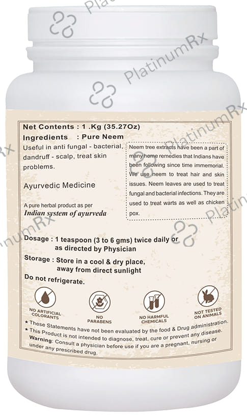 Sri Nature Ayur Neem Powder 1000 gm