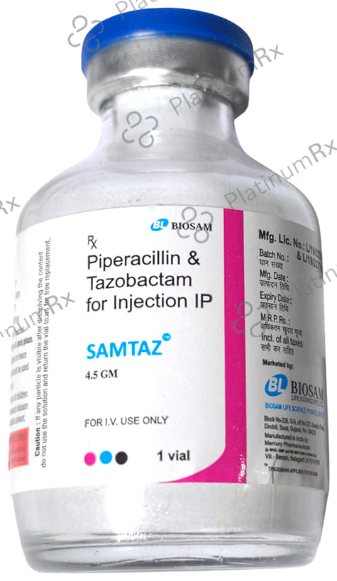 Samtaz 4.5GM 4000/500mg Injection 1s