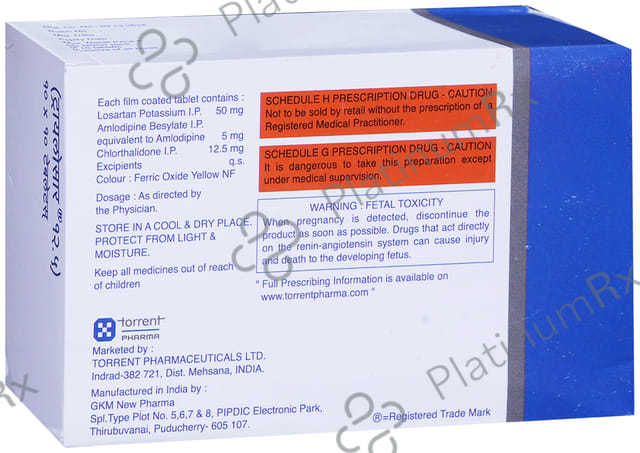 Trilosar 12.5/50/5mg Tablet 10s