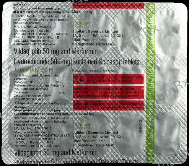 Jubivilda M 50/500mg Tablet SR 15s