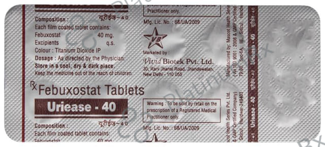 Uriease 40 Tablet