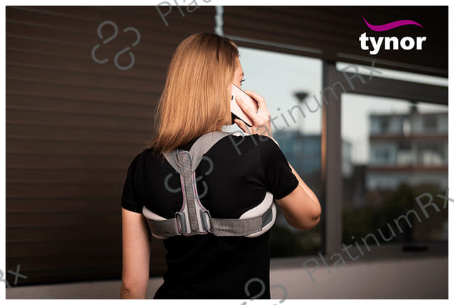 Tynor C 05 Clavicle Brace with Velcro Large Grey