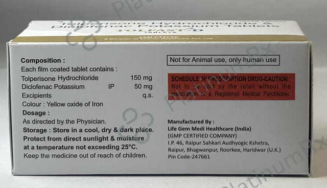 Tolfast D 50/150mg Tablet 10s
