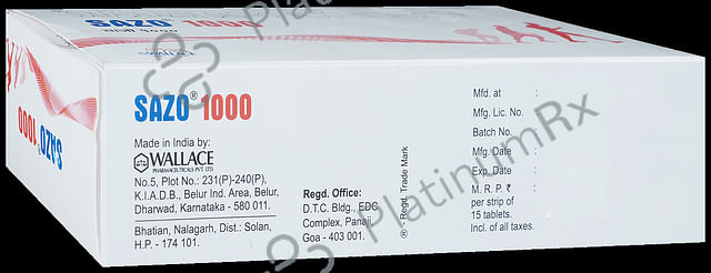 Sazo 1000mg Tablet 15s