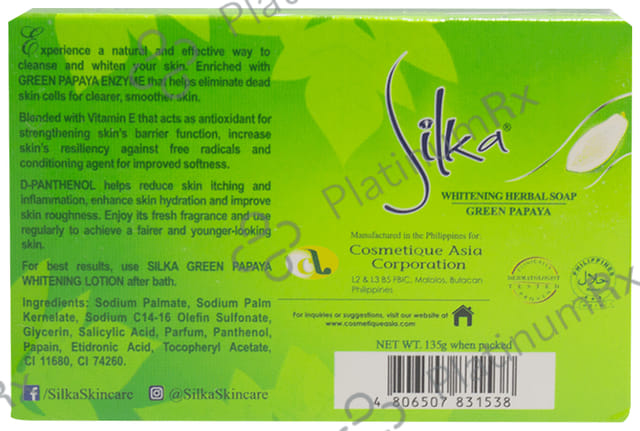 Silka Green Papaya Whitening Herbal Soap