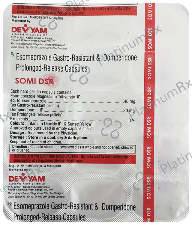 Somi DSR 30/40mg Capsule 15s