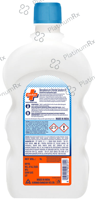 Savlon Laundry Disinfectant & Refreshing Liquid Fresh Blossom 1 Ltr