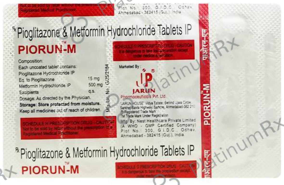 Piorun M 15/500mg Tablet 10s