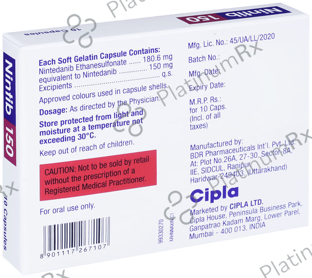 Nintib 150mg Capsule 10s