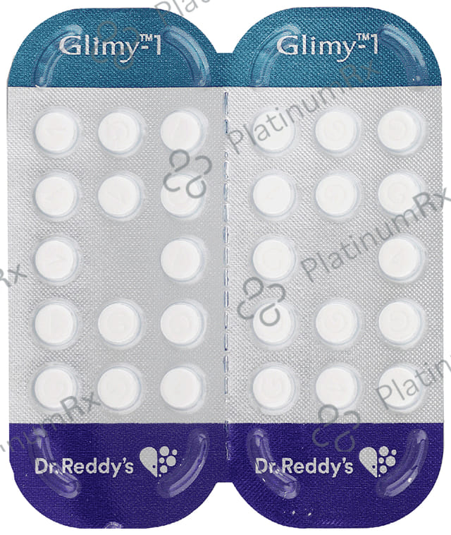 Glimy 1mg Tablet 14s