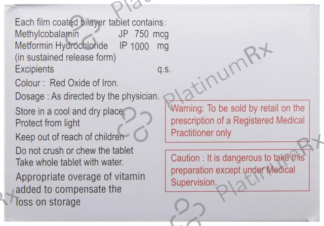 Rejumet 1000mg Tablet SR 10s