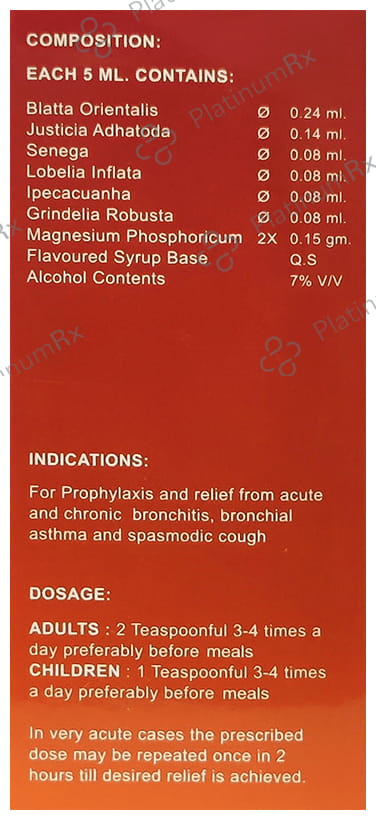 LDD Bioscience Asthakure Syrup 100 ml