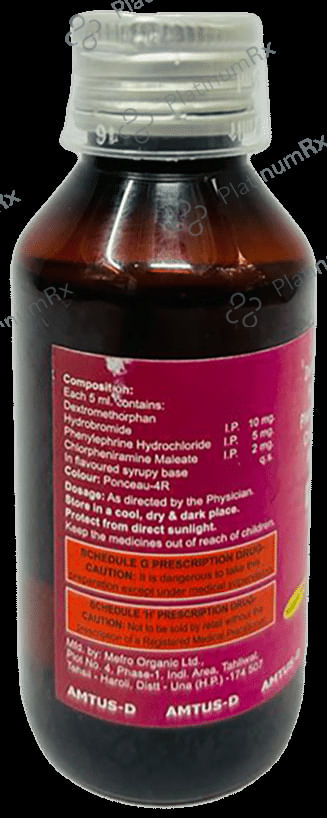 Amtus-D Syrup Sugar Free