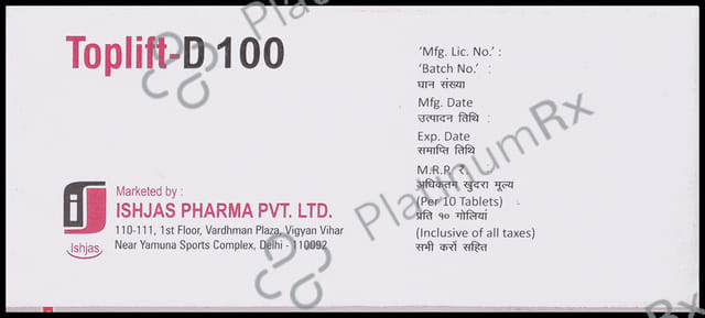 Toplift D 100mg Tablet