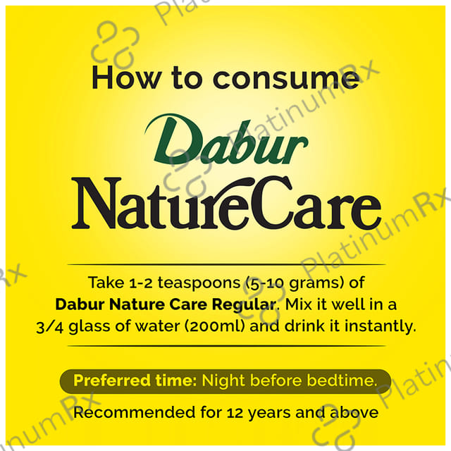 Dabur Nature Care Isabgol Powder - Eases Constipation & Supports Smooth Bowel Movement 375 gm
