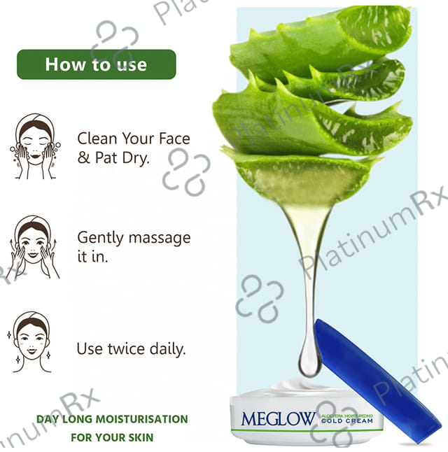 Meglow Aloevera Moisturizing Cold SPF 15 Cream 50gm