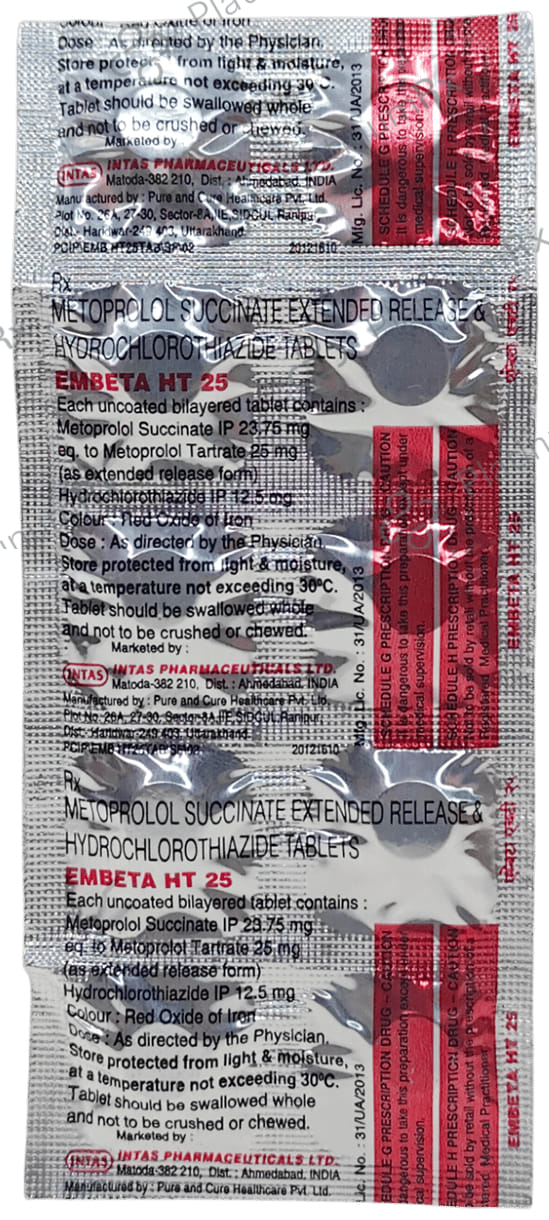 Embeta HT 25 mg/12.5 mg Tablet
