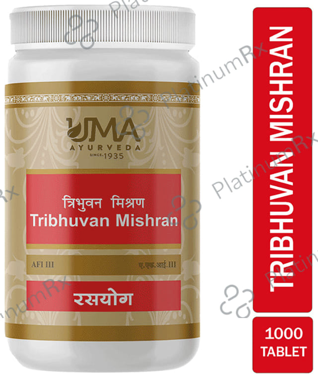 Uma Ayurveda Tribhuvan Mishran Tablet 1000 tablets