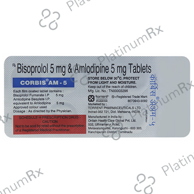 Corbis AM 5/5mg Tablet 10s