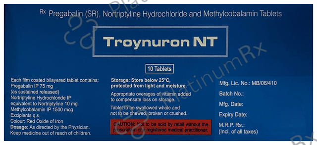 Troynuron NT 75mg/10mg/1500mg Tablet