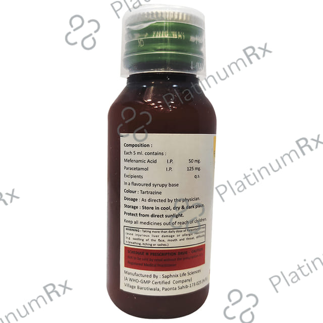 Mefpalm P 50/125mg Oral Suspension 60ml