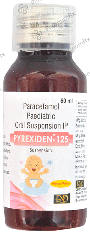 Pyrexiden 125 Oral Suspension Mango