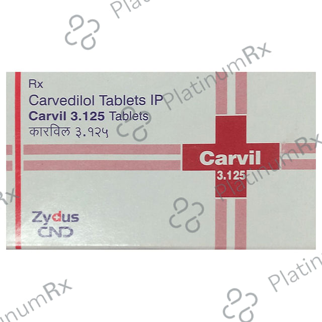 Carvil 3.125mg Tablet 10s