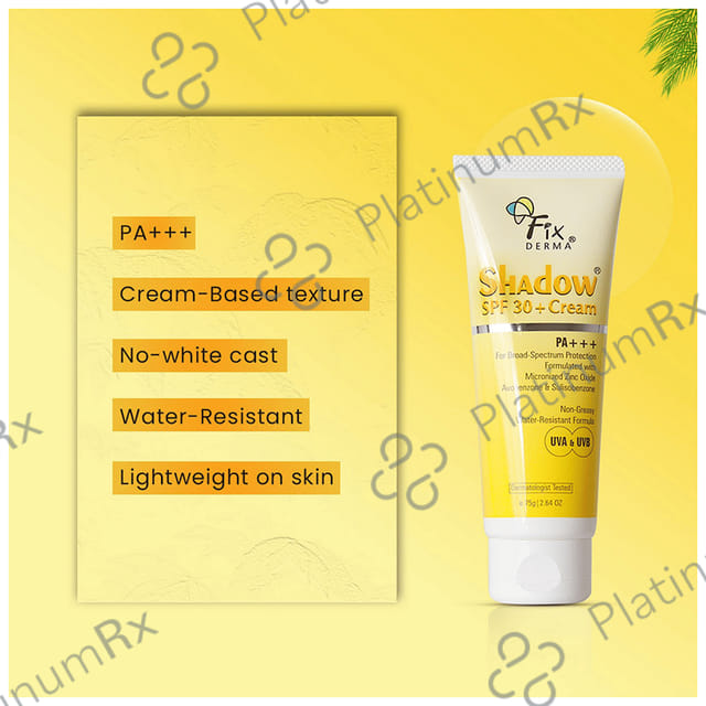 Fixderma Shadow SPF 50+ Sunscreen 75 gm