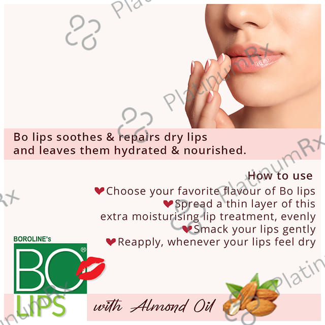 Boroline BO LIPS Smoochy Lip Balm Strawberry Flavour 10gm