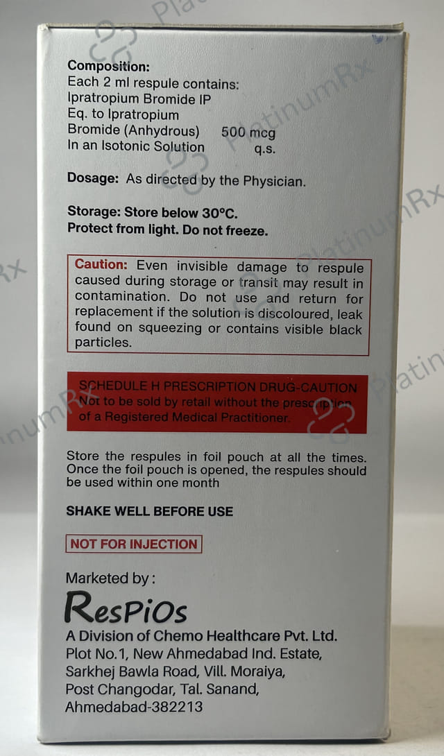 Iprasine 500mcg Respules 5*2ml