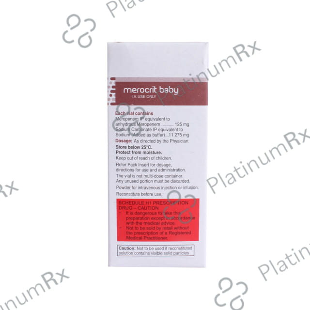 Merocrit Baby 125mg Injection 5 ml